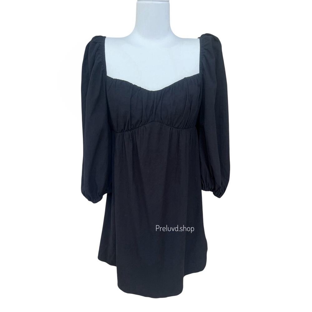 Reformation Farley Babydoll Mini Dress Long Slv Empire Waist 4 Whimsygoth Boho
